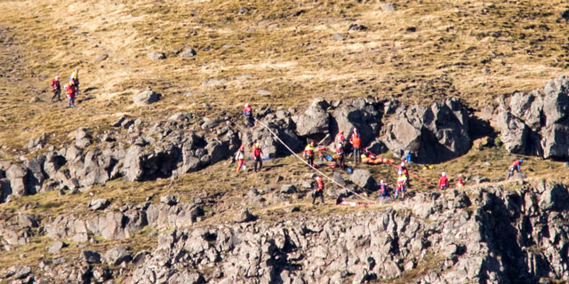 Bergrettungseinsatz am Kirkjufell