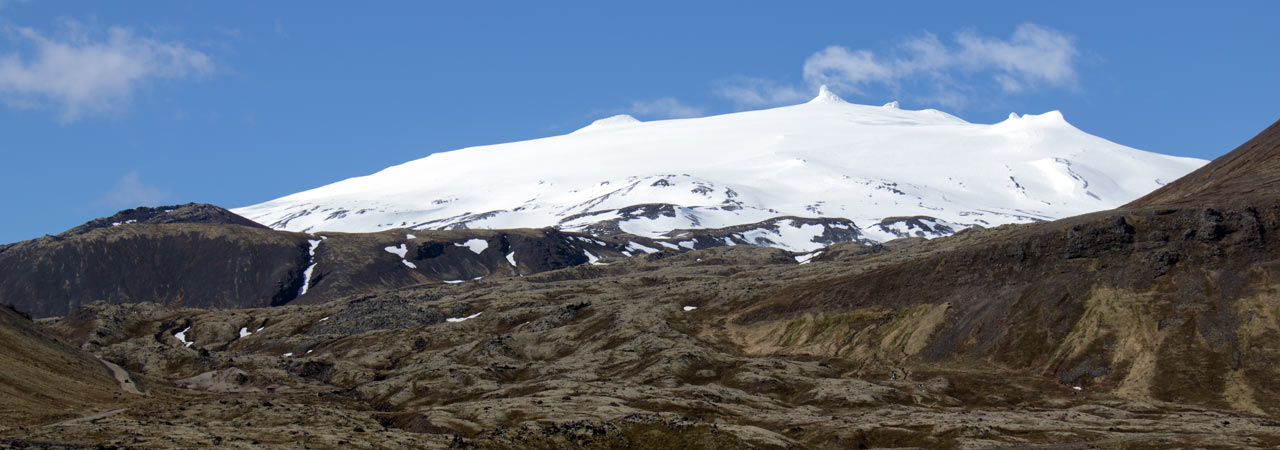Der Snæfellsjökull, laut Jules Verne das Tor zum Mittelpunkt der Erde