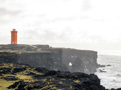 Der Svörtuloft Leuchtturm