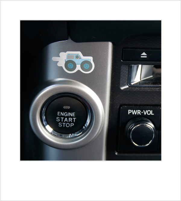 Startknopf des  Toyota Land Cruiser 3.0