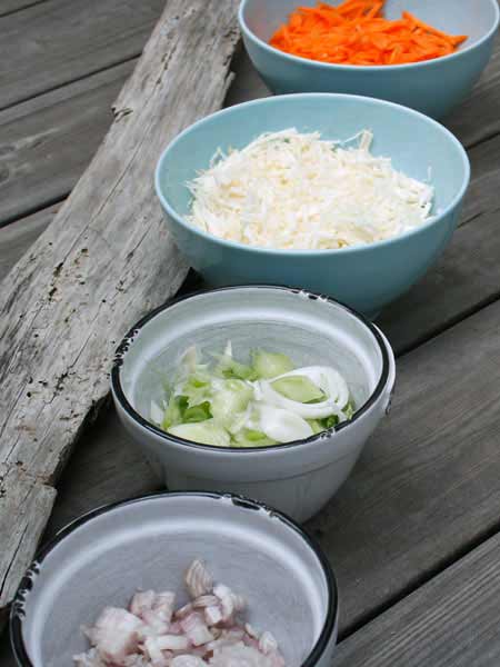 Vorbereiten des Gem&uuml;ses