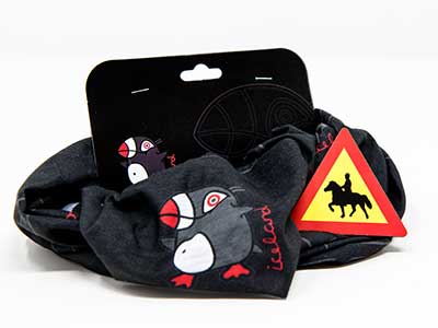 Multifunktionstuch und Magnet für Reiter