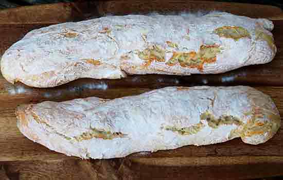 Die Baguettes nach dem Backen