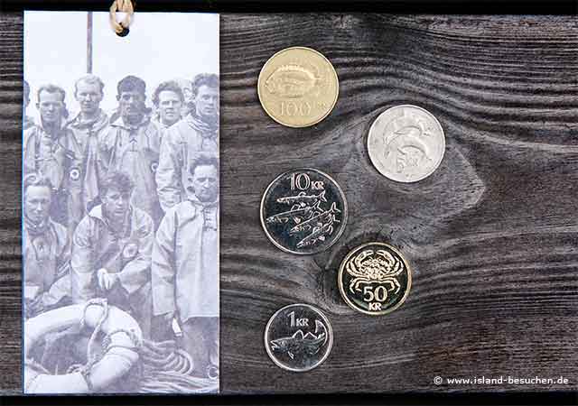 Fische auf den isl&auml;ndischen M&uuml;nzen