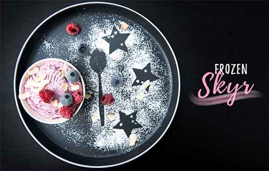 Frozen Skyr Weihnachtsvariante mit 3 Sternen