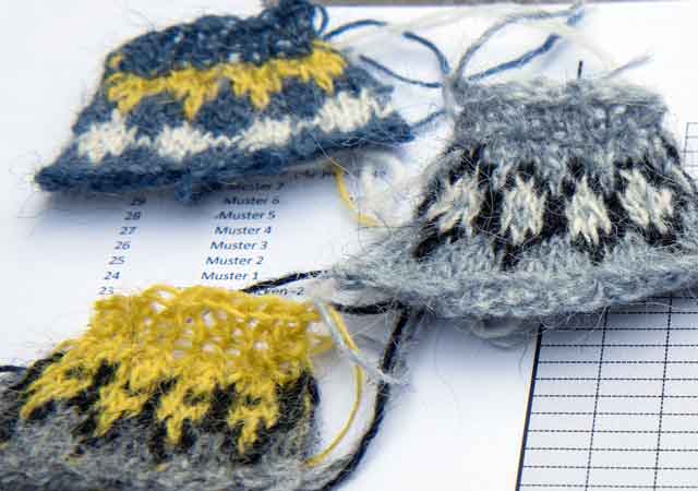 Entwurf Schulterpartie Mini-Pullover