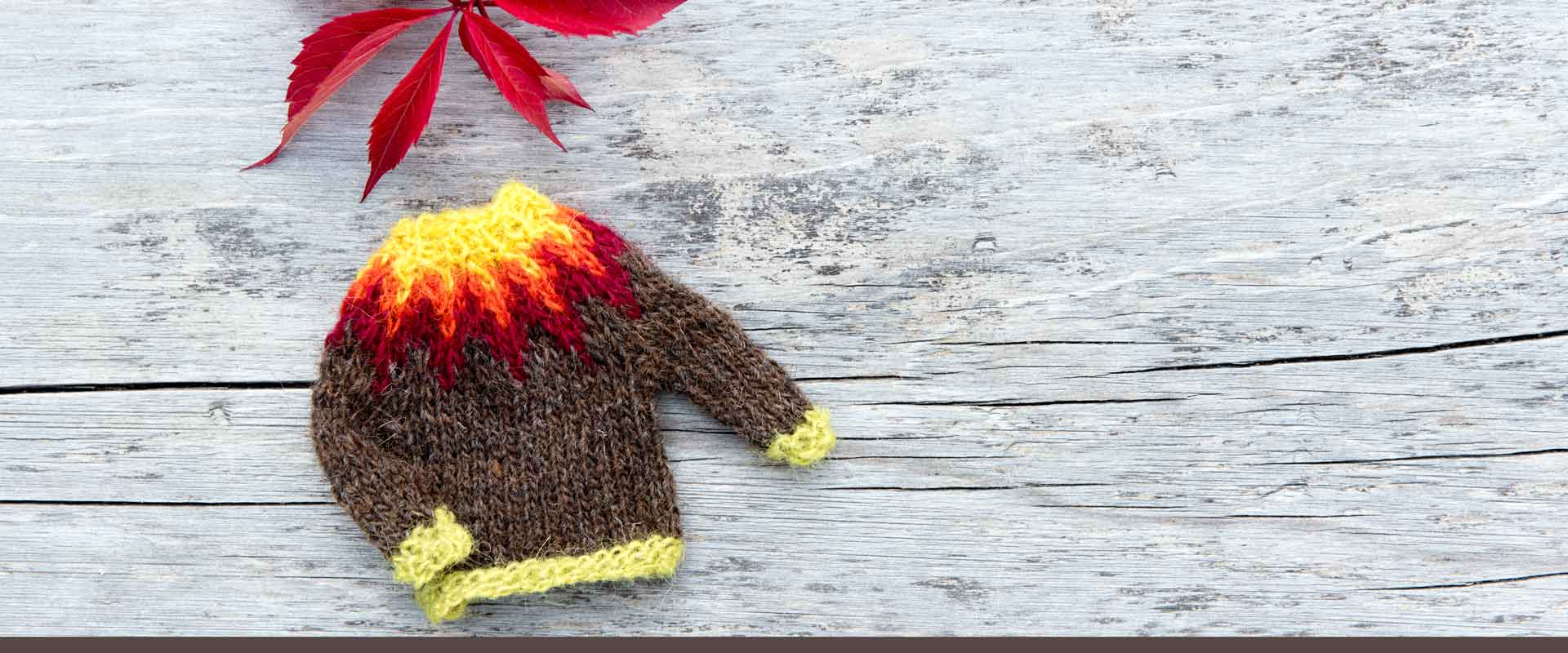 Einen Mini Lopapeysa stricken