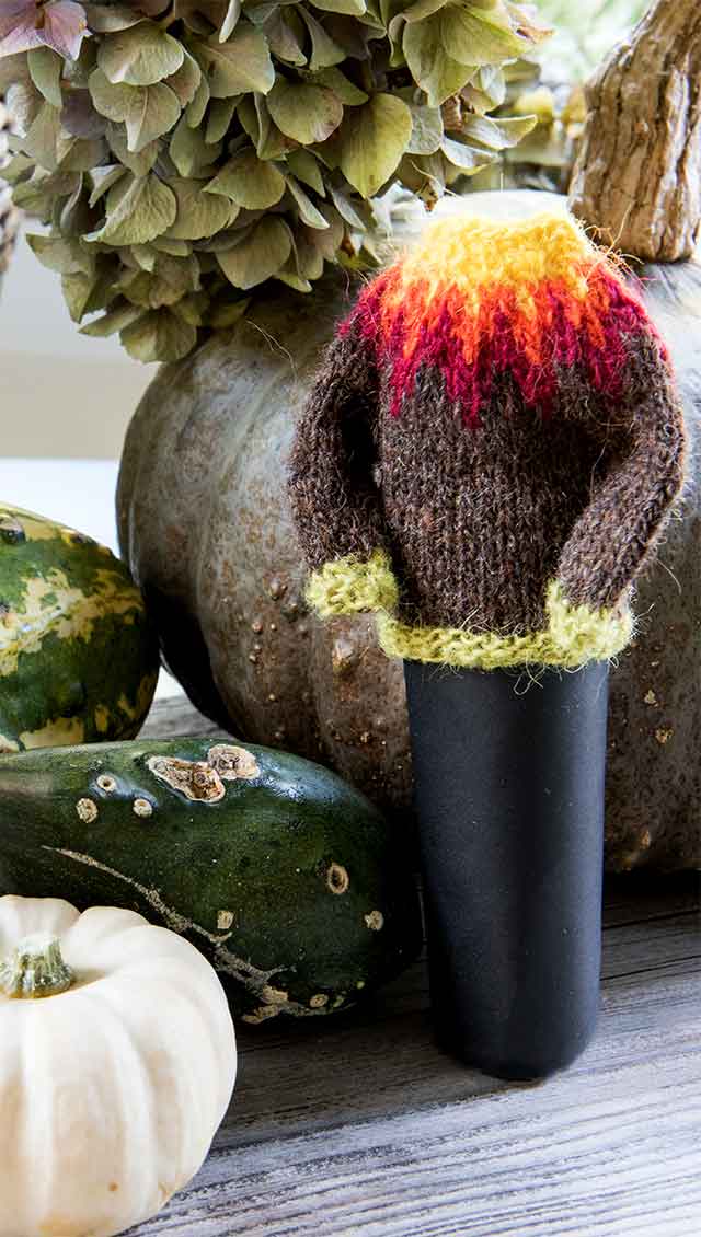 Mini-Lopapeysa: Modell Eldfjall