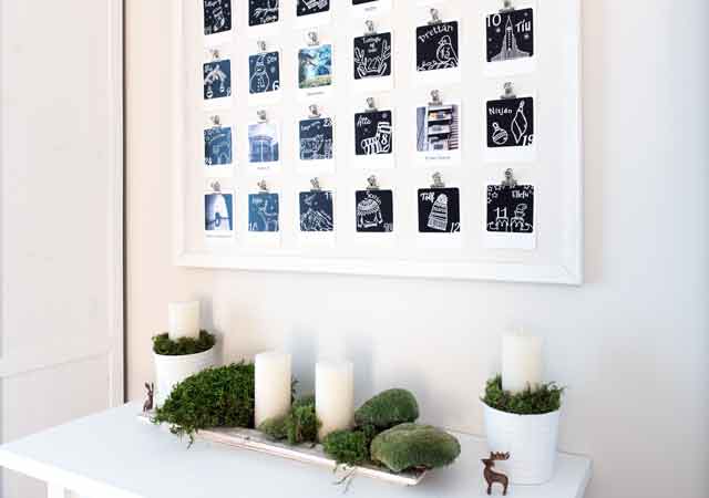 island DIY Adventskalender mit Island-Fotos basteln
                               