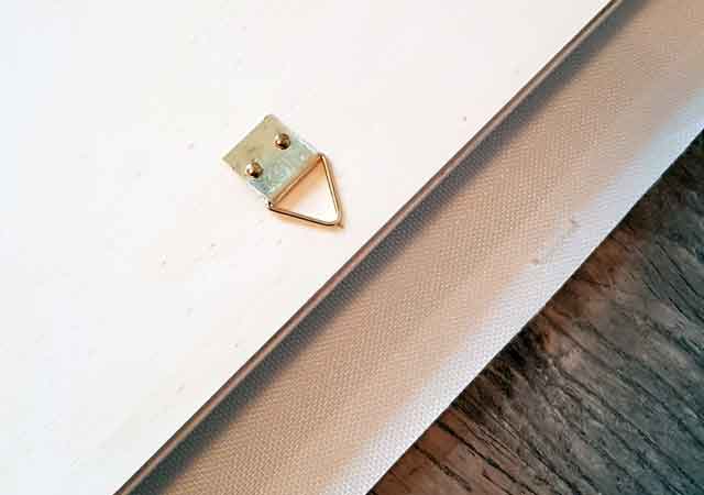 Island Adventskalender: Bildaufh&auml;nger Klapp&ouml;se befestigen