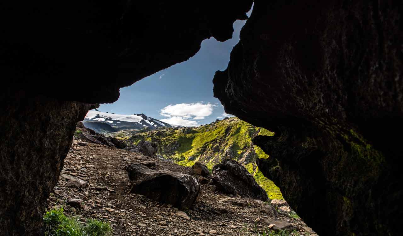 Der Snæfellsjökull (Schneeberggletscher)