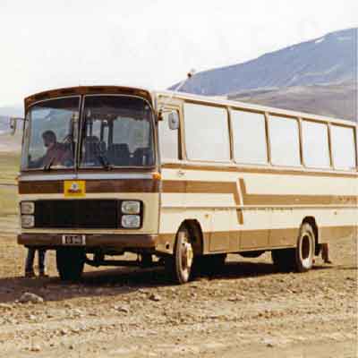 Mit dem Bus über den Kaldidalurpass