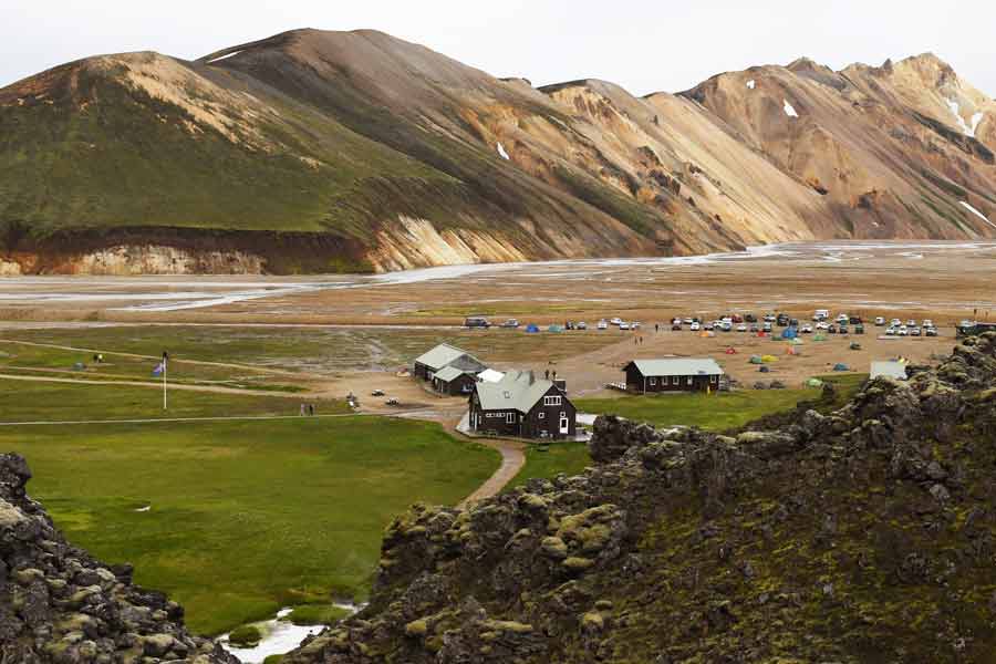 Blick auf Landmannalaugar am 21.07.2020