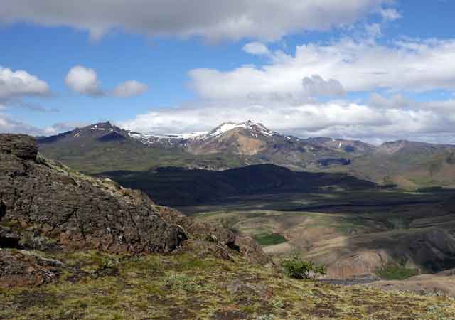 Blick auf die umliegenden Berge