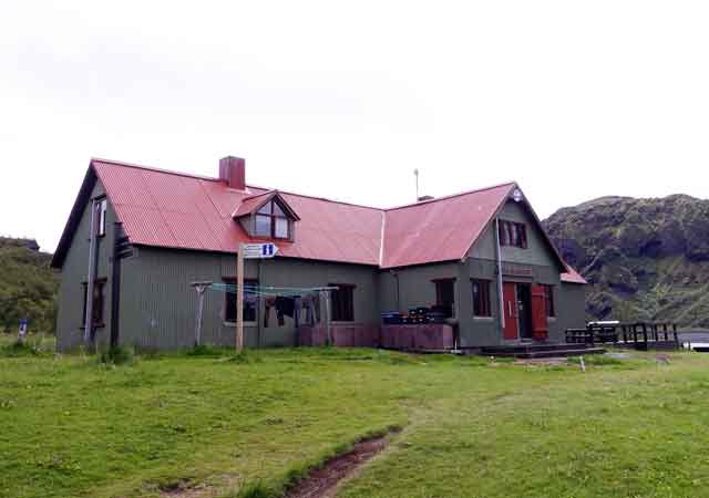 Die Hütte in Langidalur