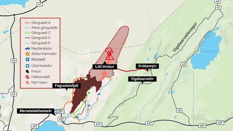 Ausbruchsort, Parken und Wanderwege