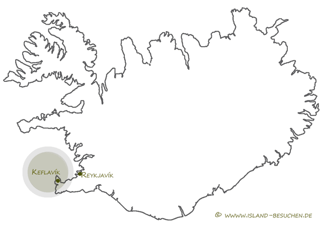Anreise mit dem Flugzeug zum internationalen Flughafen Keflavik