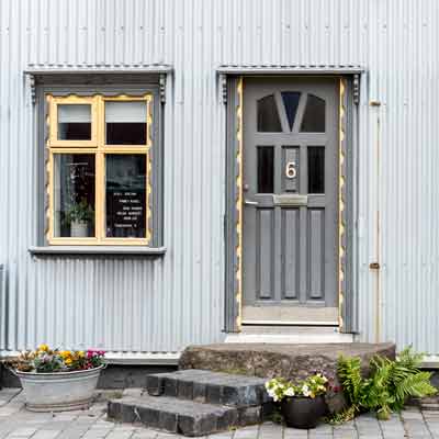 Hausfassade Ísafjörður