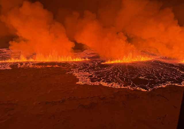 Vulkanausbruch bei Grindavík 18. 12.2023