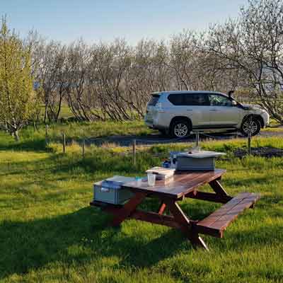 Vorbereitung. Aufbau meiner 2-Eurobox-Outdoorküche auf dem Campingplatz