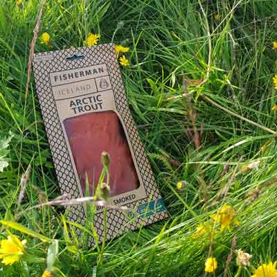 Geräucherte Forelle oder Lachs aus den Westfjorden