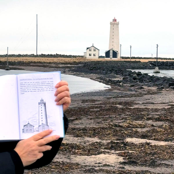 Grótta -  kleine unbewohnte Insel in der Nähe von Reykjavík
