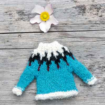 Mini-Pullover Lopapeysa Modell Fjallsarlon